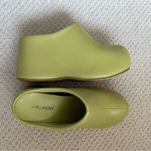 Jeffrey Campbell Lime Green Platform Clogs